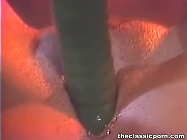 Moist pussy toy and rod fuck