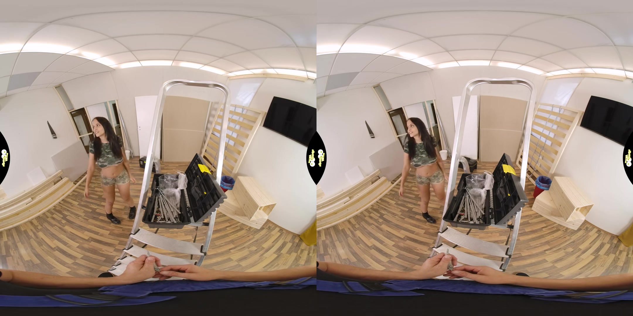 Building and Fucking - Huge Tits VR One on One - SexLikeReal