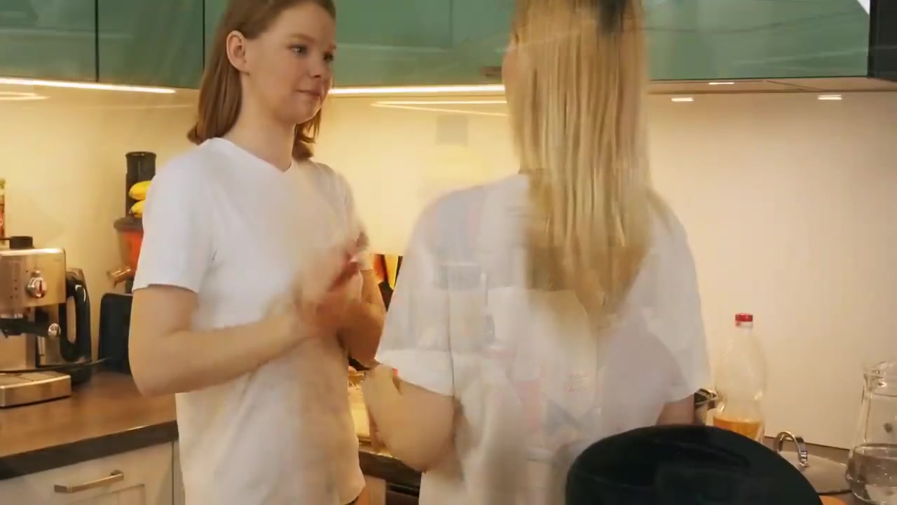 Ginger Mary In And Stasey - Lesbian - Face Sitting - Kitchen - Masturbation - Scissoring - Vthomas - Kitchen Lessons