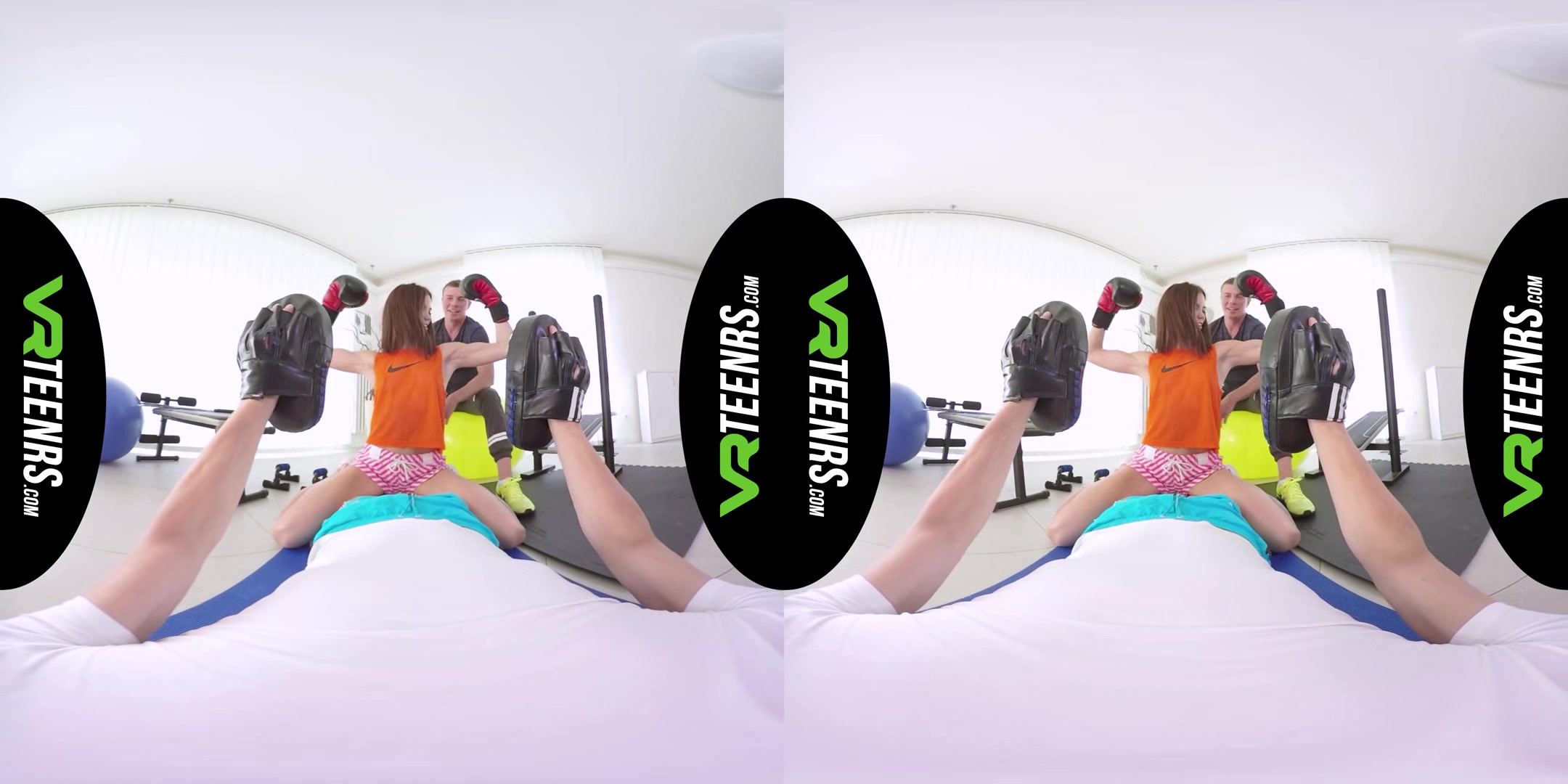 Vr Fitness Babe Fucked By 2 Dudes - Ffm Gym Threesome