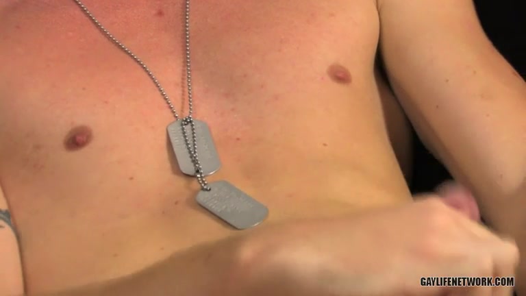 Military Boy Jerks His Hot Dick! - Landon Haynes