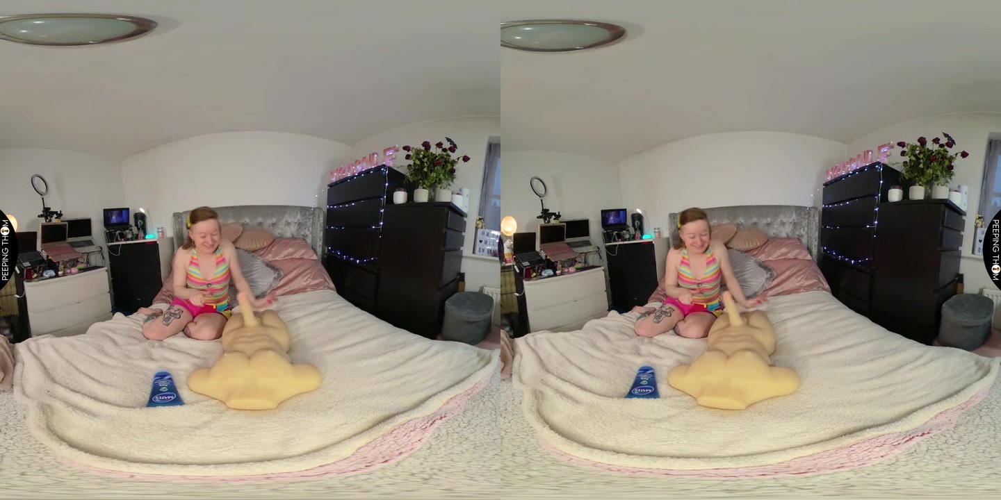 4ft 10 Ruby Lixxx Rides a HUGE toy - PeepingThom