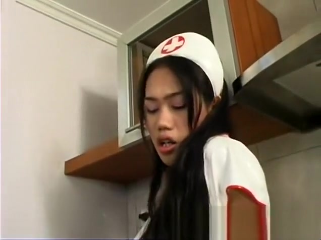 oriental shelady Latex Nurses two - Scene 3