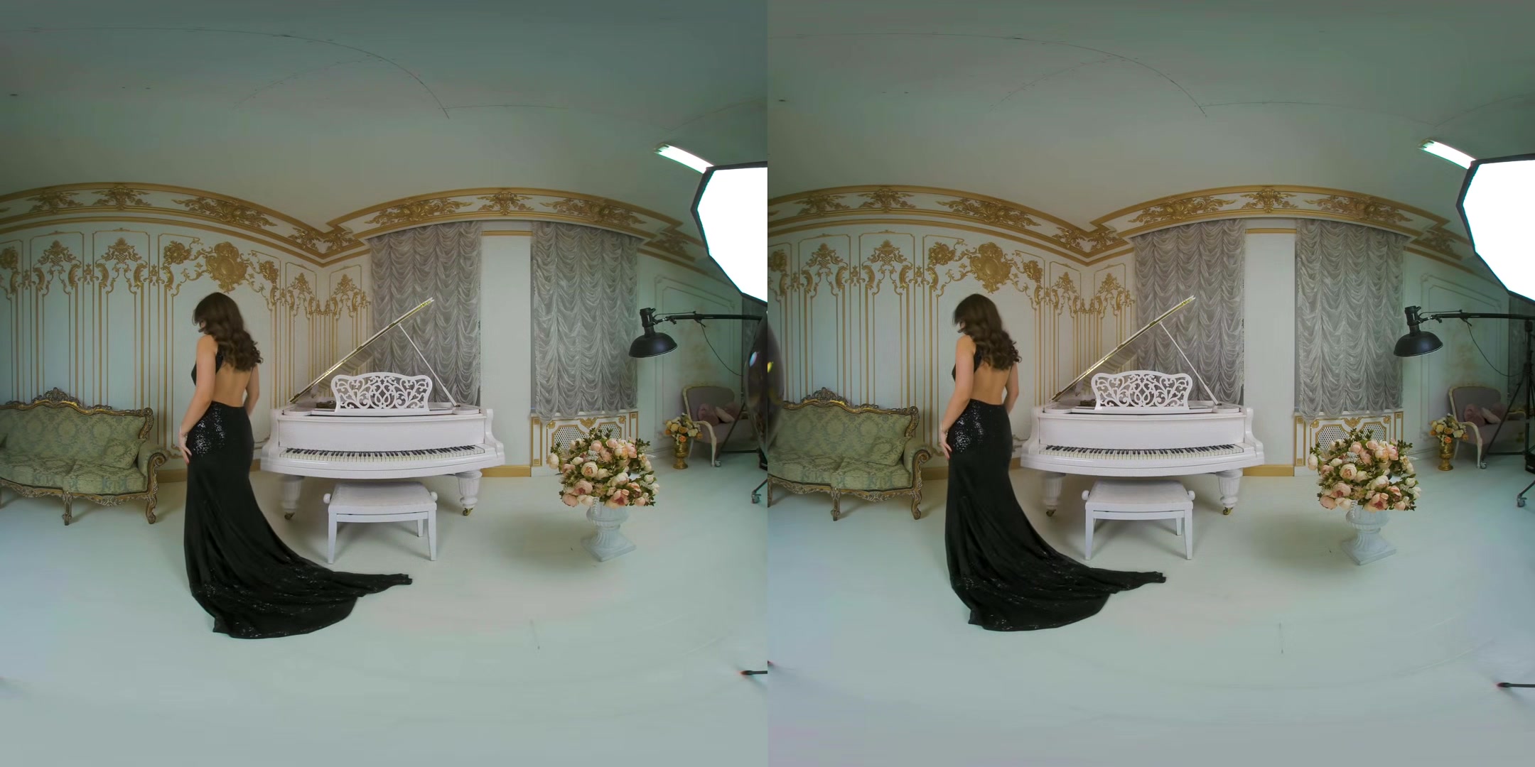 Olena In A Black Dress And Without It )