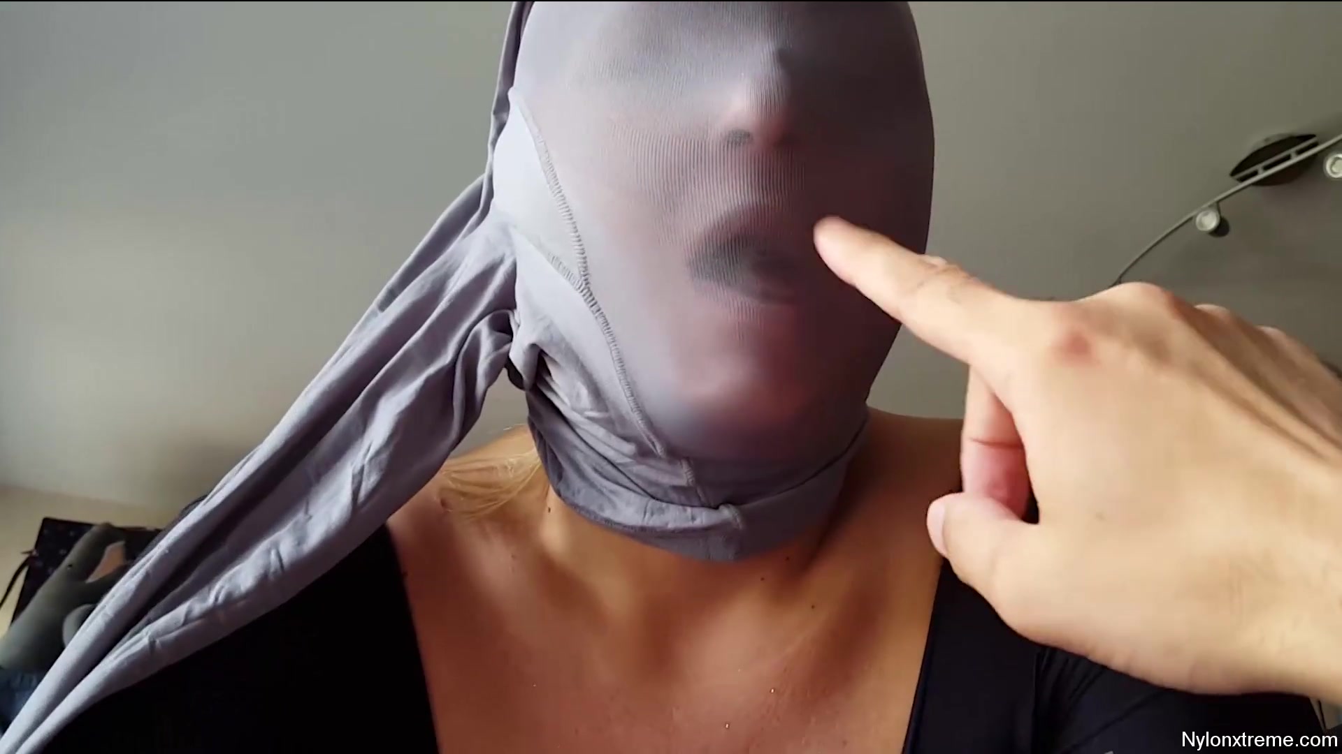79 Nylon Shinny Grey Pantyhose Encasement - Sex Movies Featuring Sexy Tights