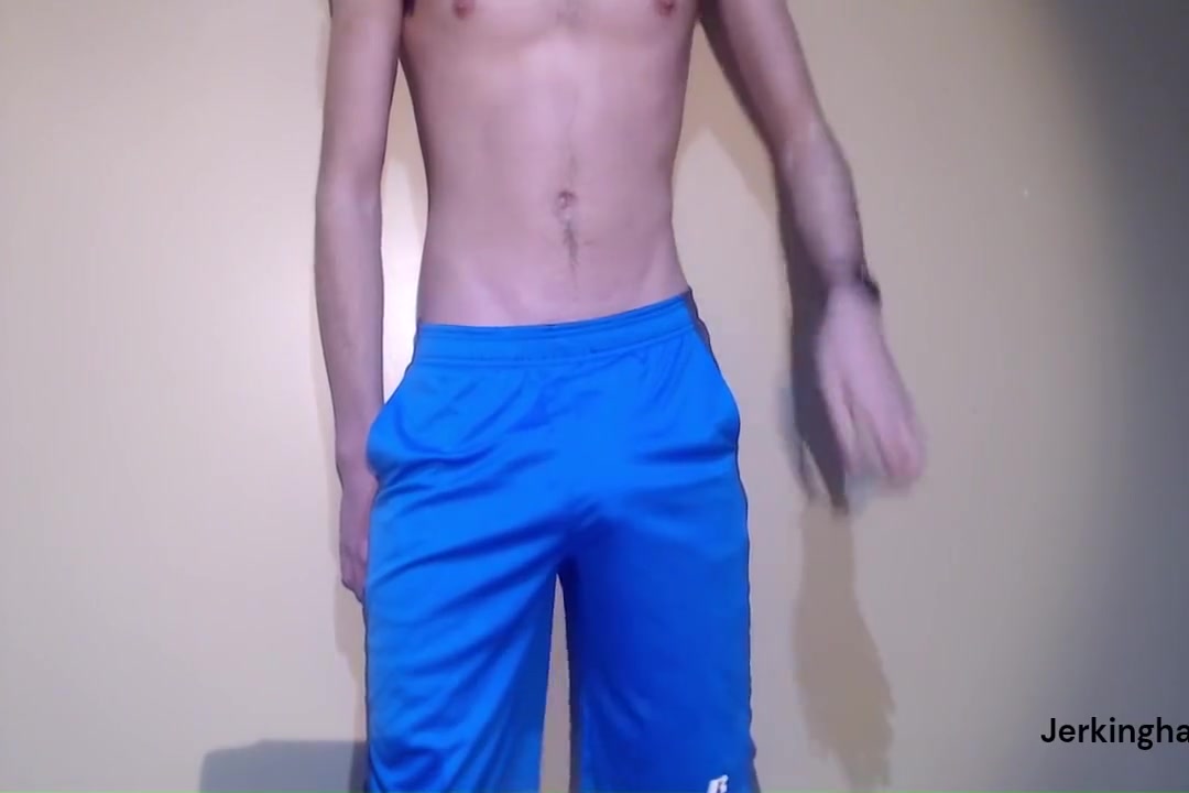Fit College Twink In Gym Shorts