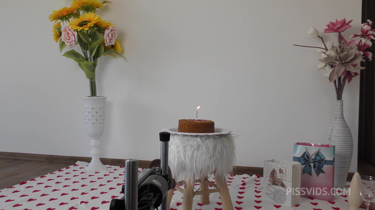 Happy B-DAY Timea Bella with drinking own piss, playing with huge toys, anal fisting, sex maschine, foot -fetish - PissVids