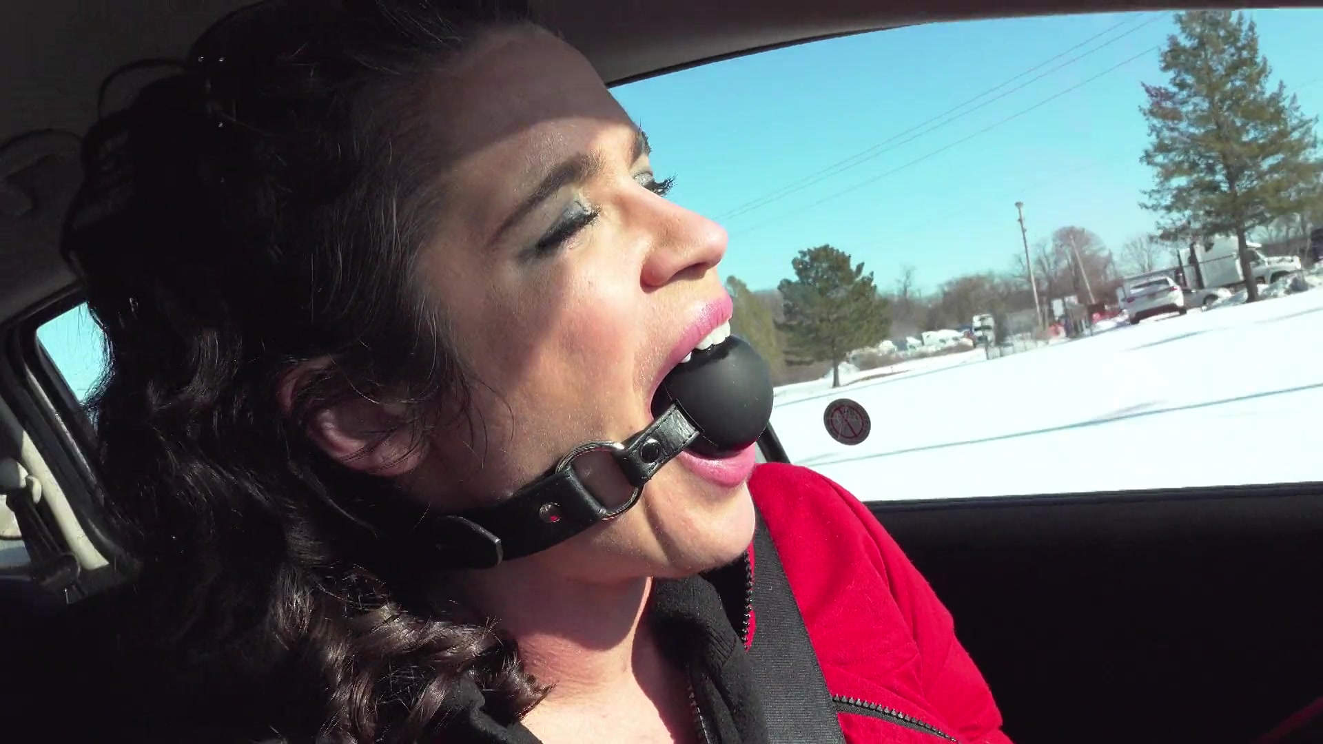 Ball Gagged Driving Challenge - Sammi Starfish