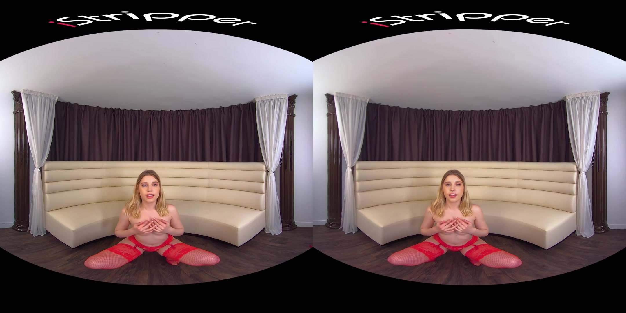 Freya Mayer - In Red Stockings - iStripper