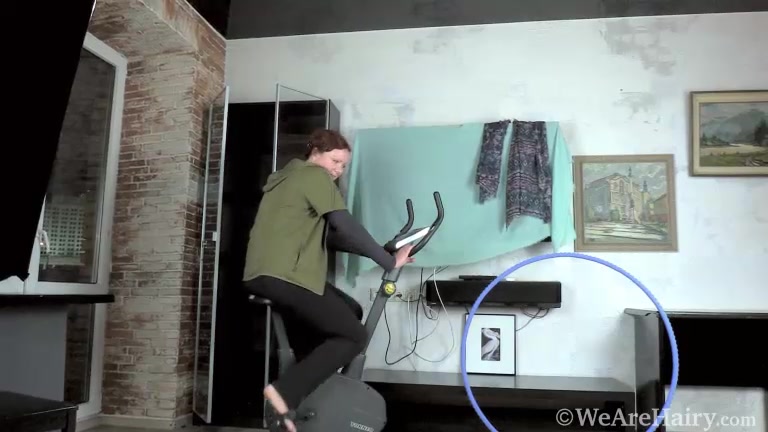 Ranunculus enjoys her workout and masturbating