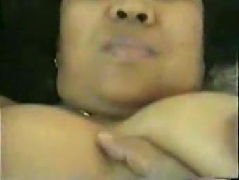 Aunty in red underware drilled