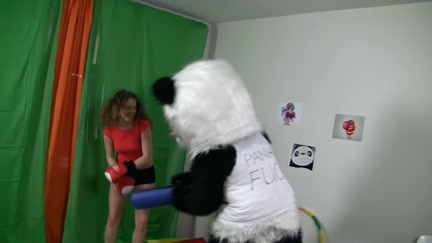 Angel in pirate suit copulates a sex tool