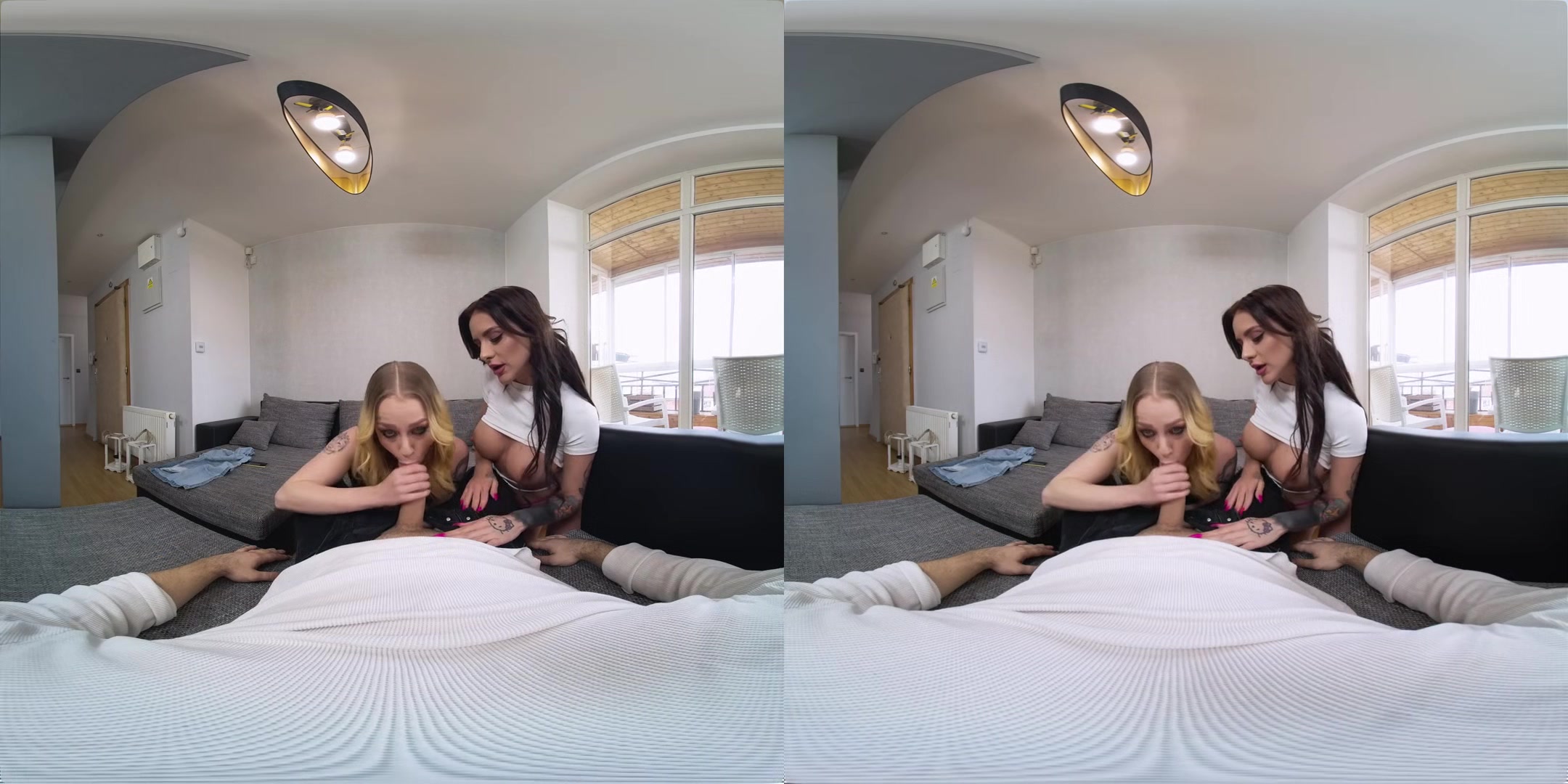 Waiting for My Lederhosen Pants - European MFF Threesome POV VR Ulta HD