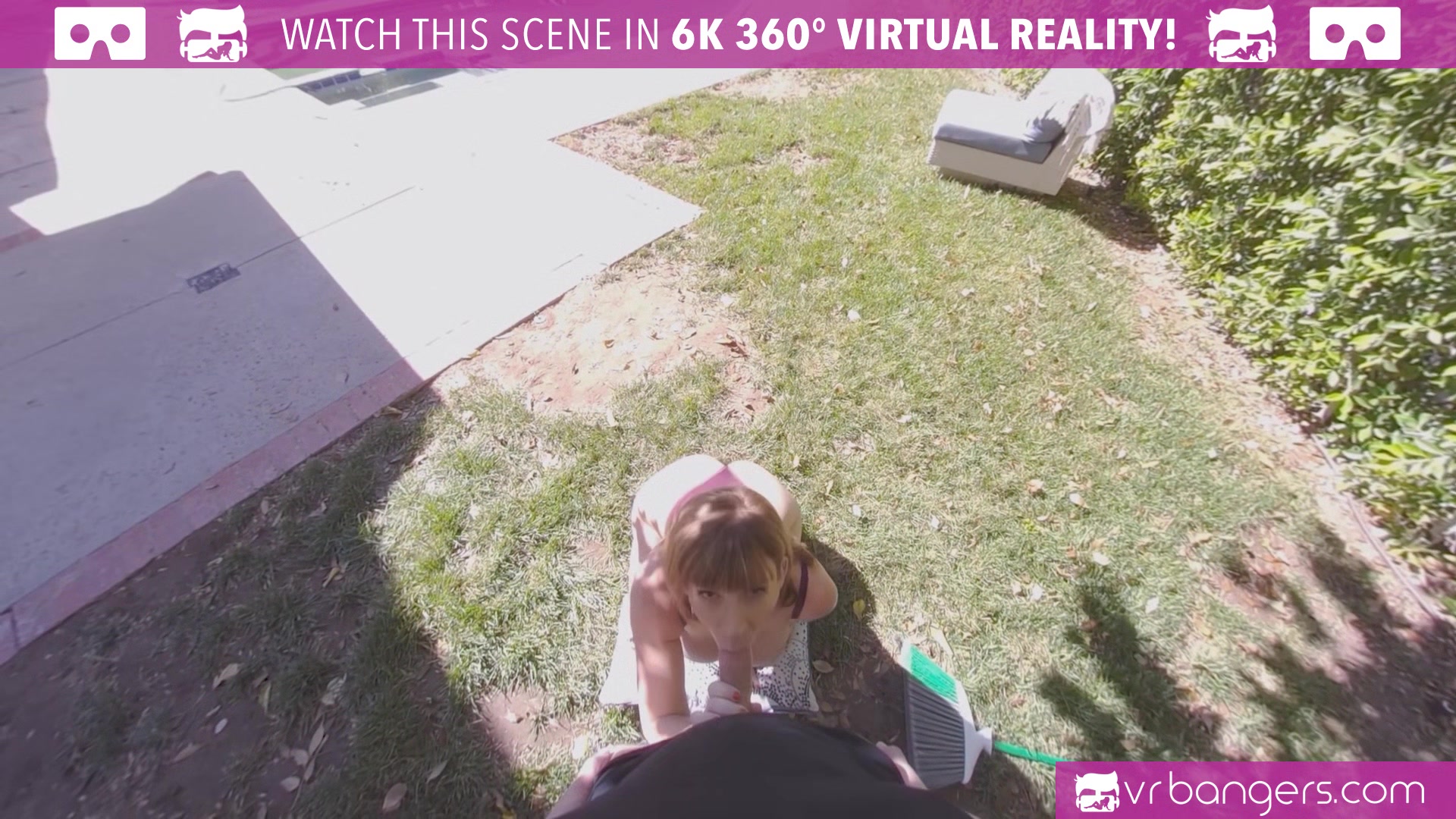 VR BANGERS Randy brunette cougar fucks young gardener