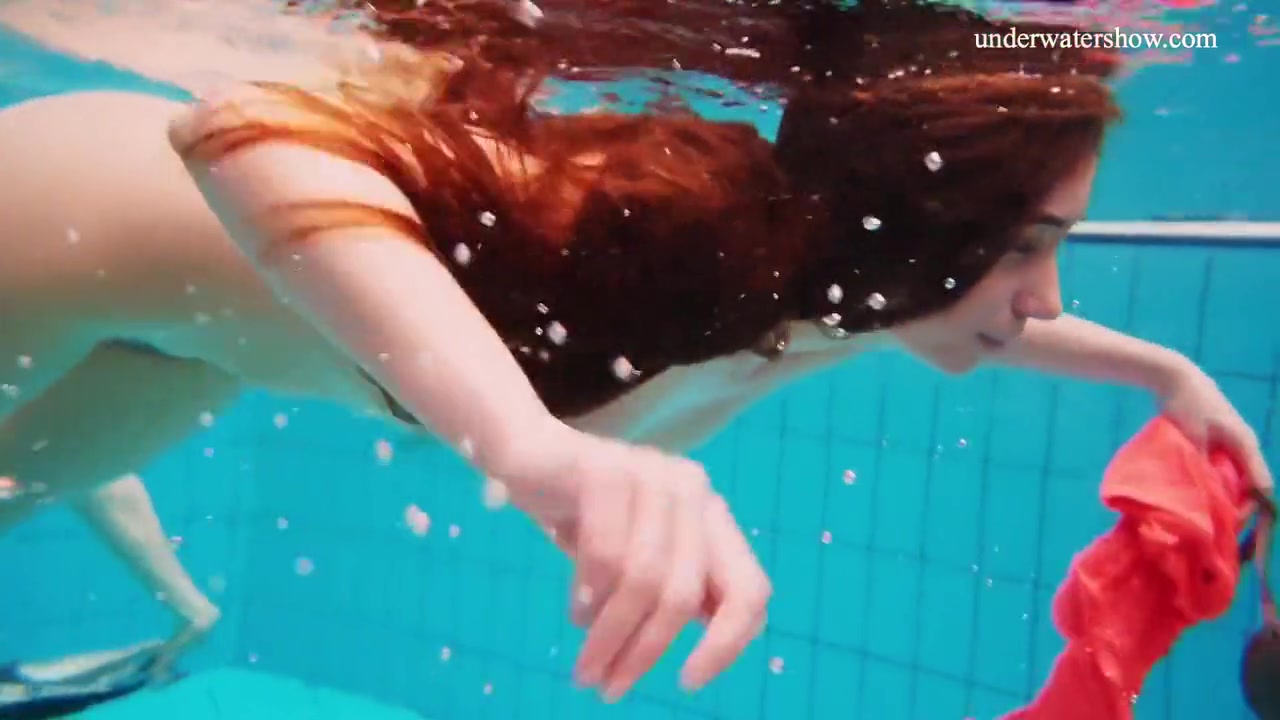 Avenna With Nina Mohnatka And Marketa Swimming In The Pool