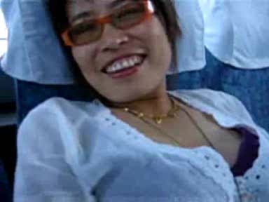 We were alone in the bus and my Asian wife got very horny
