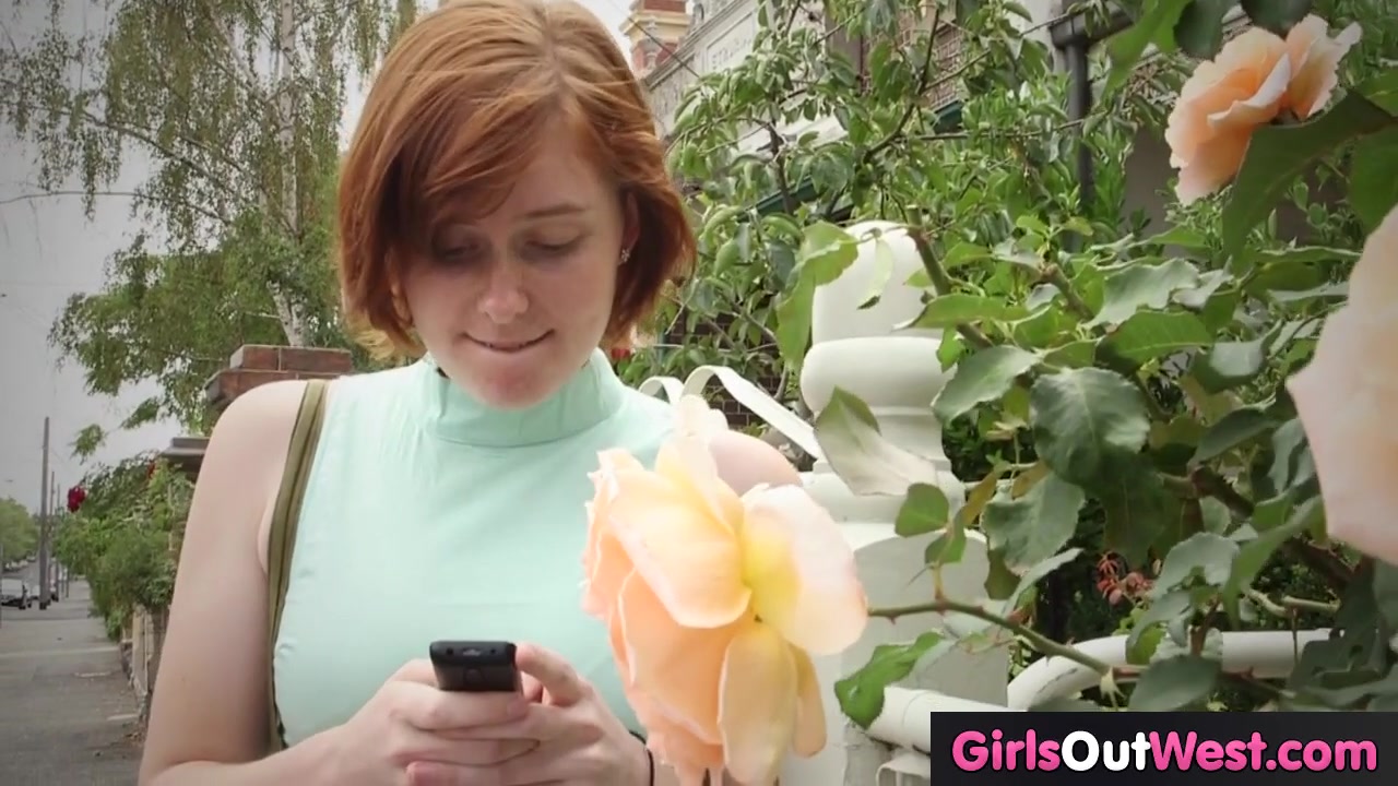 Lesbian redheads lick and finger hairy pussies