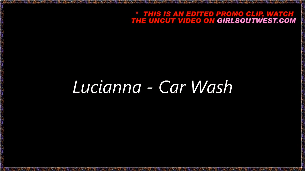 Girls Out West - Hairy Australian teenie washes her car