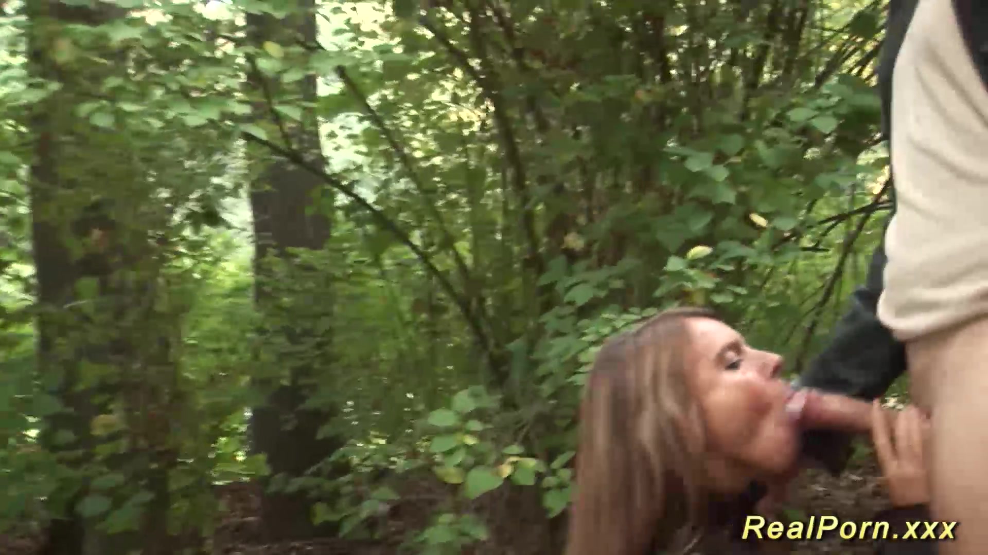 German Stepmom picked up for outdoor sex
