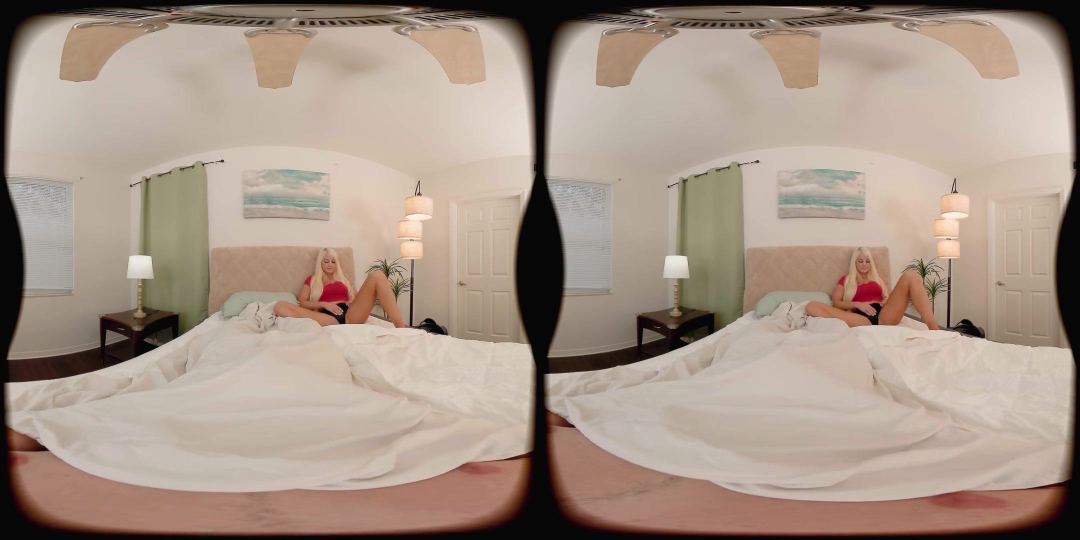 Big Tits Blonde Stepmom Shares Hotel Bed