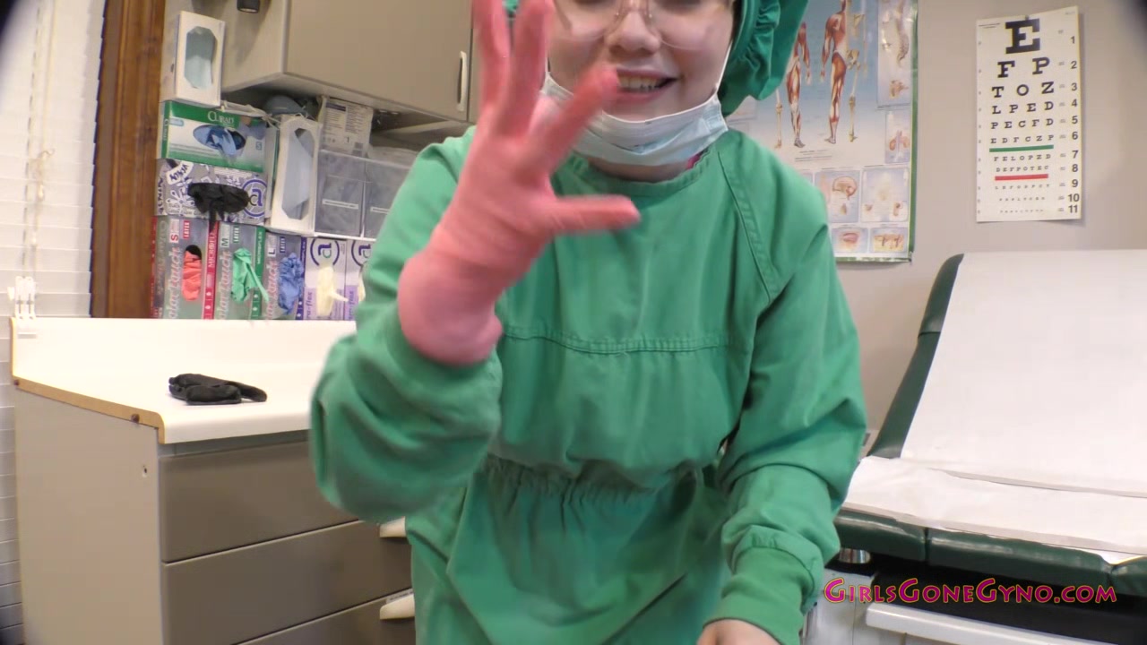 Nurse Lenna Lux Trying On Gloves - Part 1 of 1