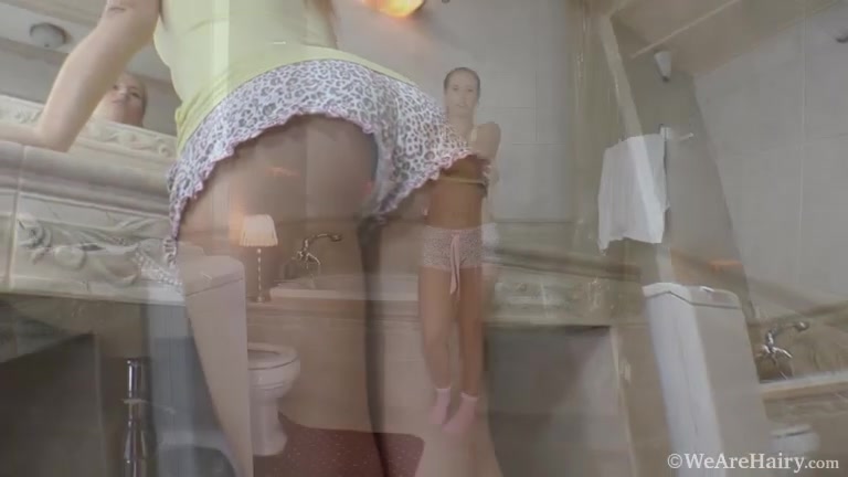 Mischel Lee jams and masturbates on her table - Compilation - WeAreHairy