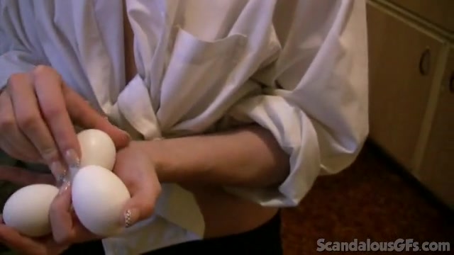 Sexy Blonde Babe Enjoys In The Kitchen With BF