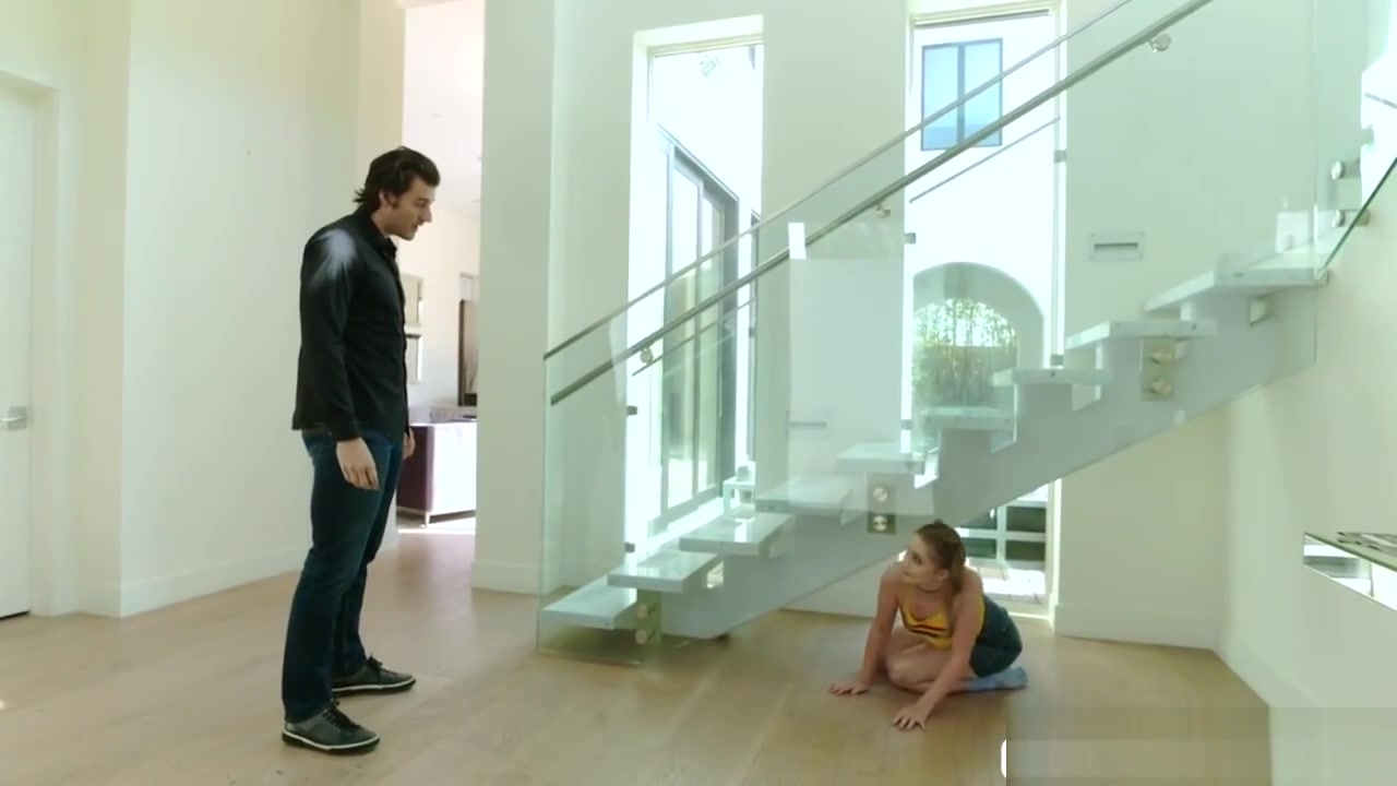 teen 18+ Laney Grey gets licked and fucked by her guy babysitter