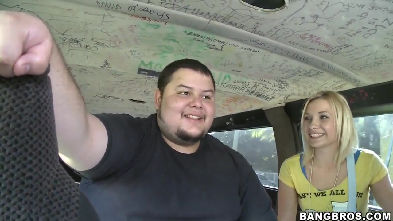 Blonde Star has fun in bang bus