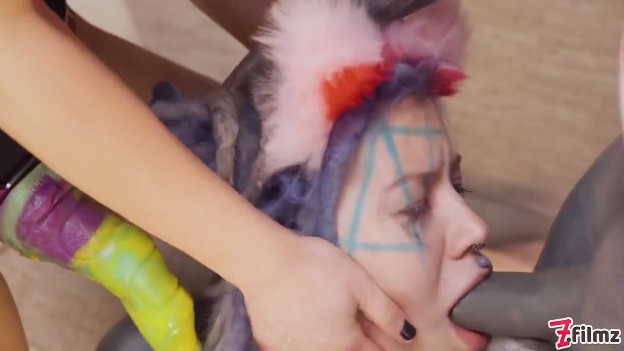 Tattooed Catplay Girl Double Blowjob With Lily Lu And Miss Flora
