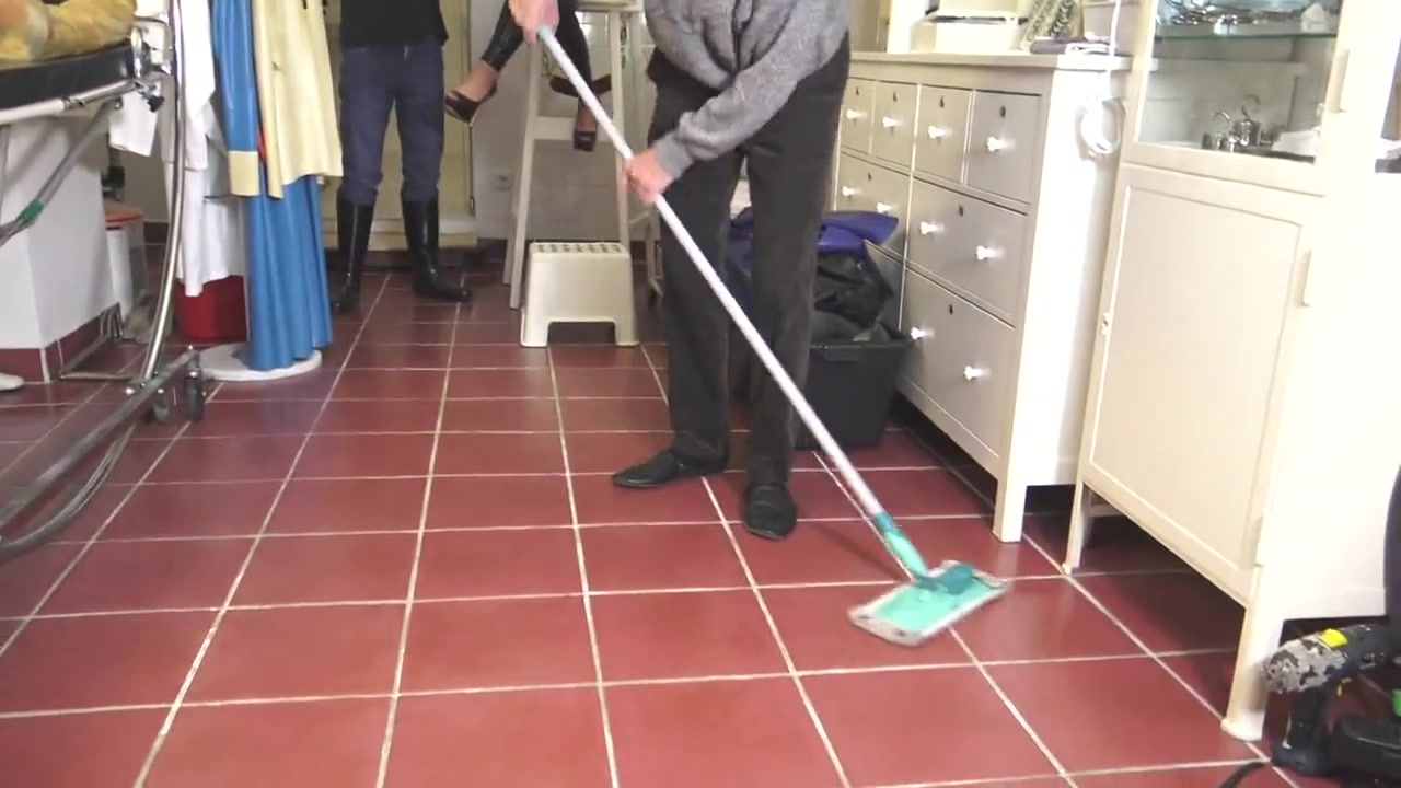 Clean up pi mp has to wash Mistress' lover's laundry! by Femdom Austria