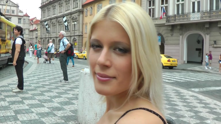 Wild public sex with horny blonde girl