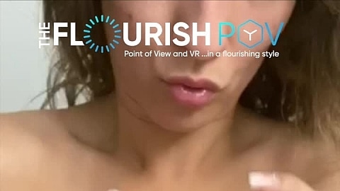 Lexie Rose and Big white cock facial POV
