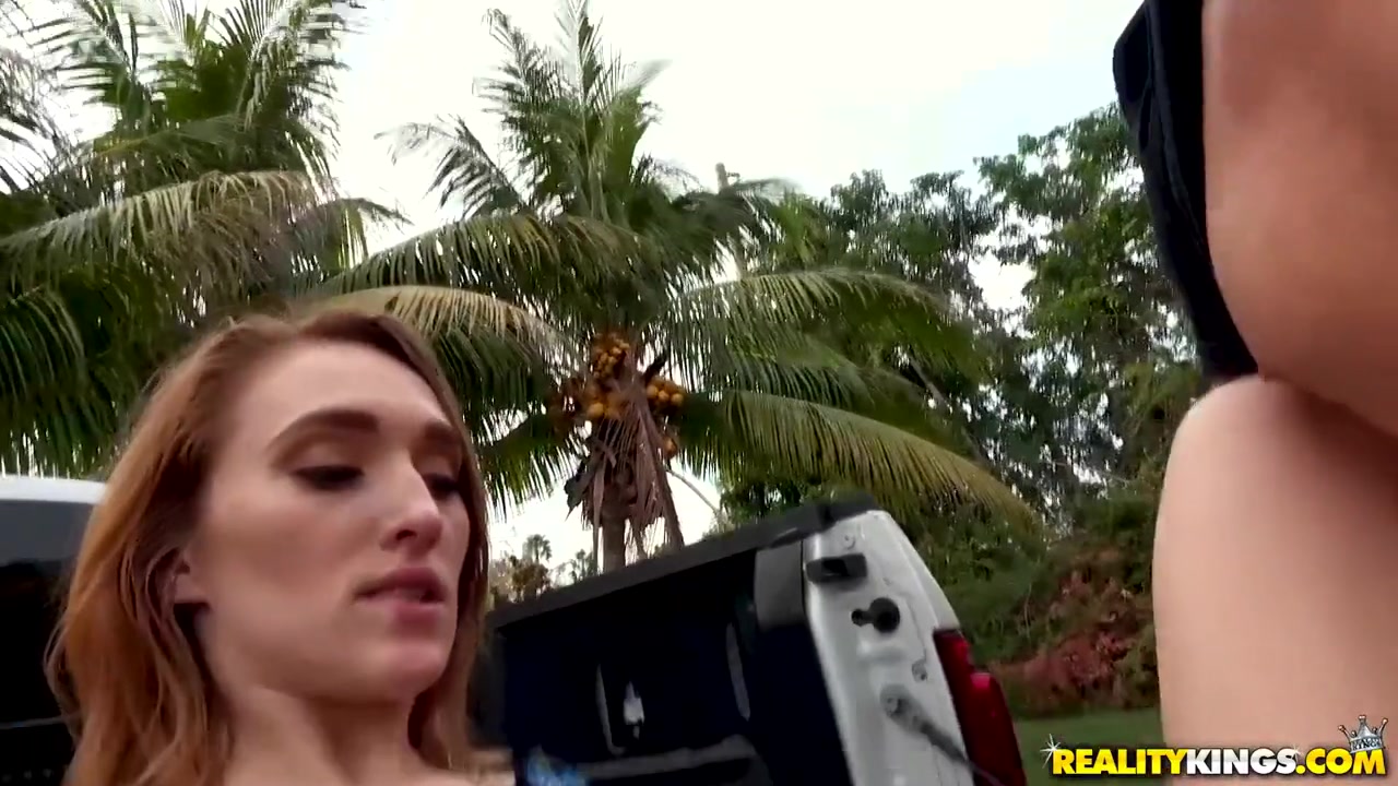 Sean Lawless In Stud Fucks Sexy Babe In A Standing Position On The Car