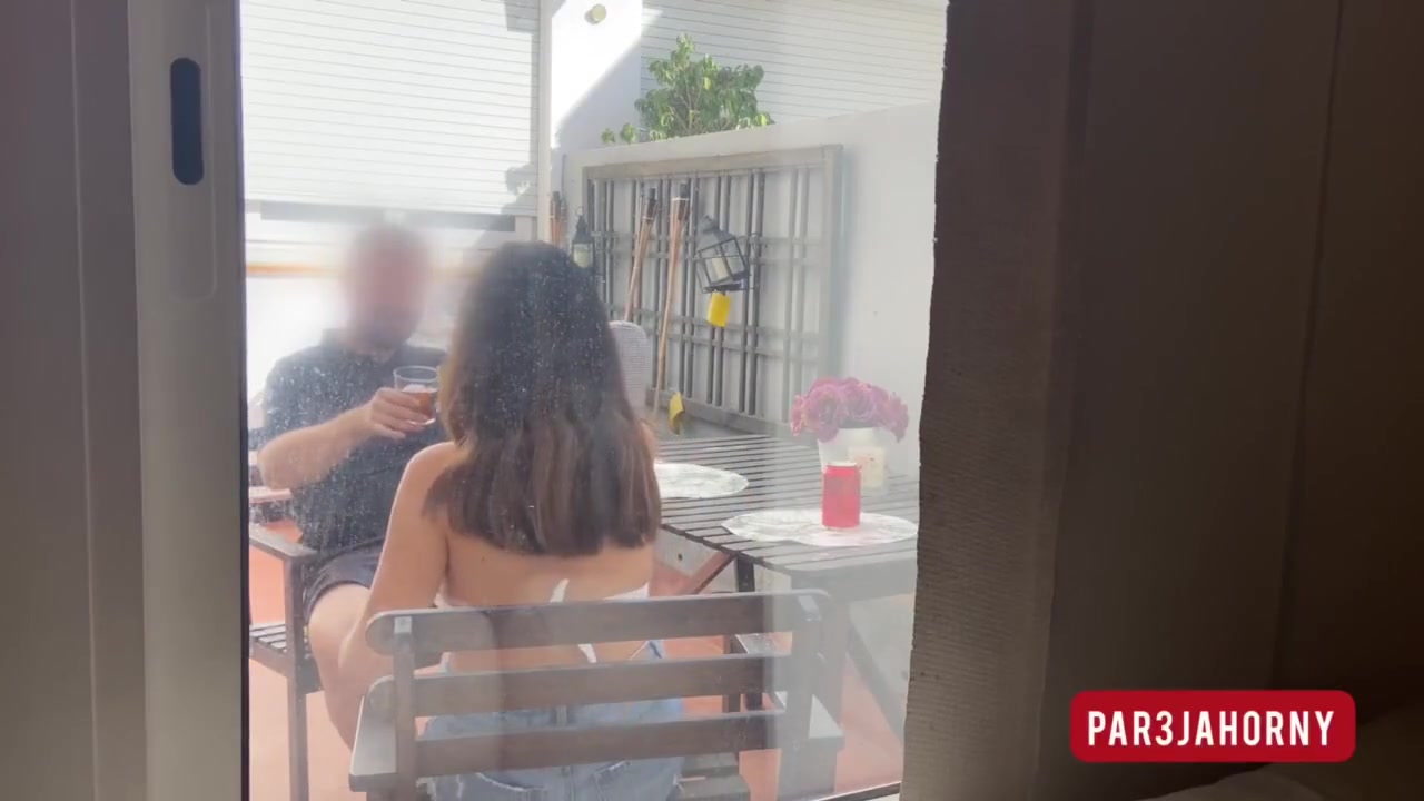 Dick Flash - Horny On Her Naive Husband With Neighbor Right After Blowing Him Mmf