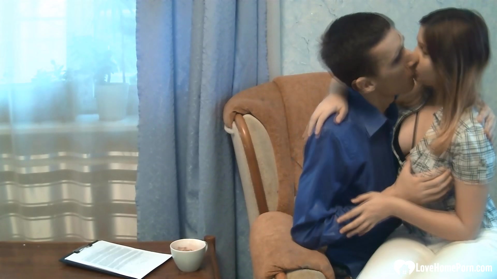 Horny secretary gets a pounding from her boss