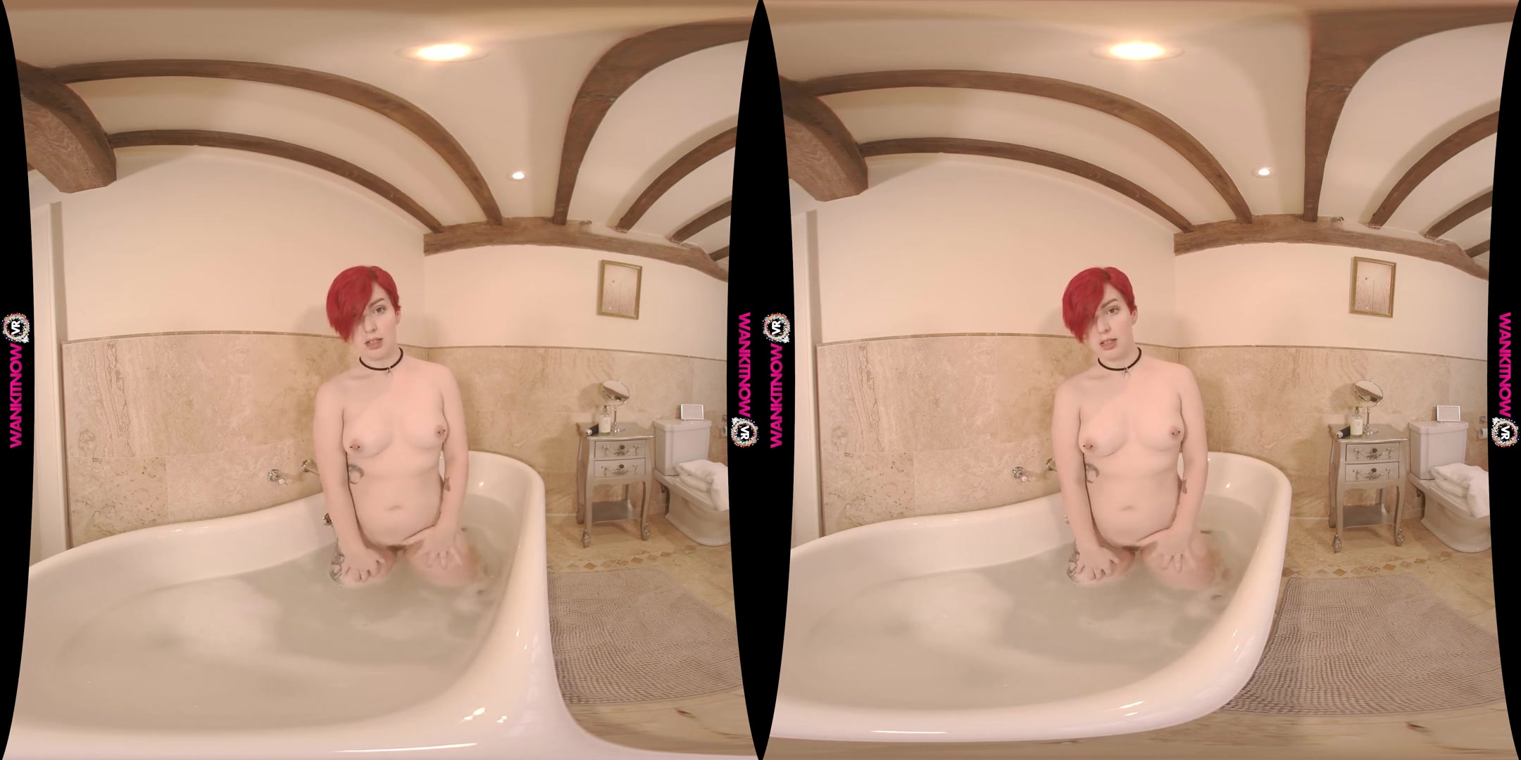 Bath time Submissive - Amateur Bath Fingering Solo Model