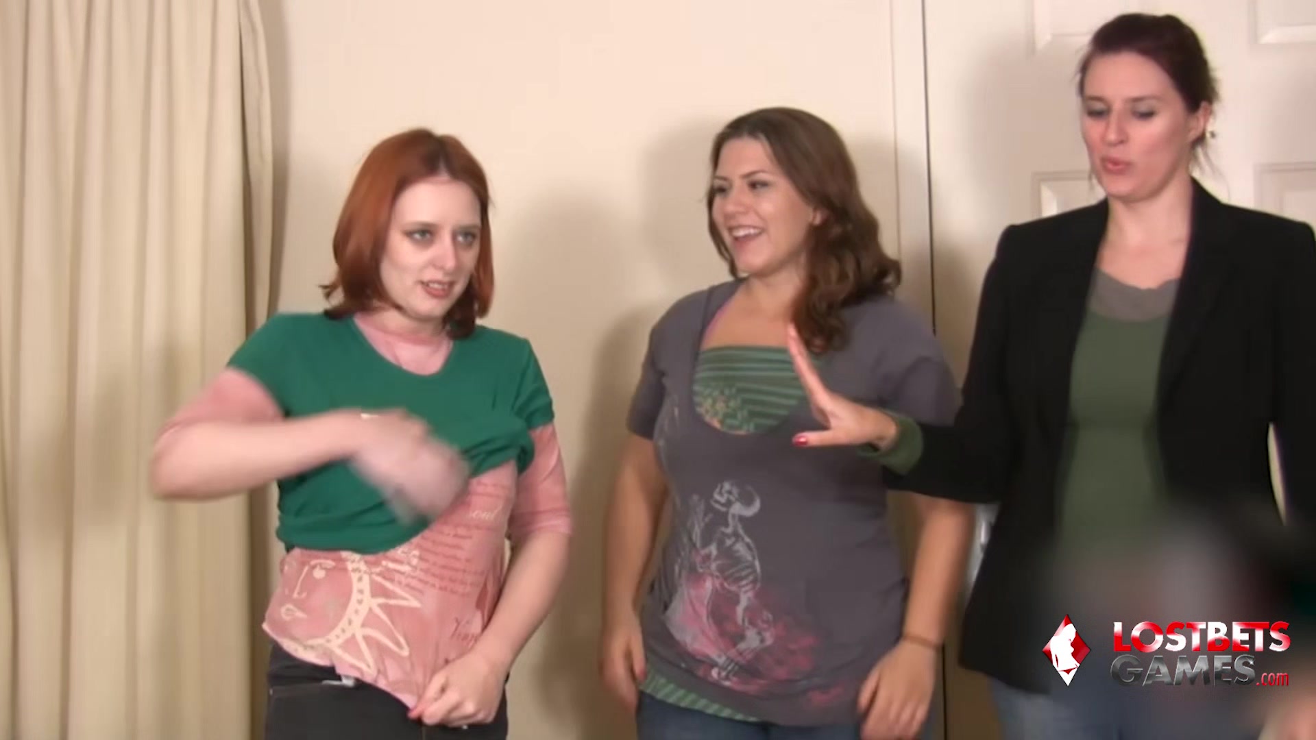 Wednesday, London, and Kimberly Play a Naughty Strip Game