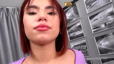 Hard Anal 18yo Anita Snow with Big Cock, Gapes and Cum in Mouth - AnalVids