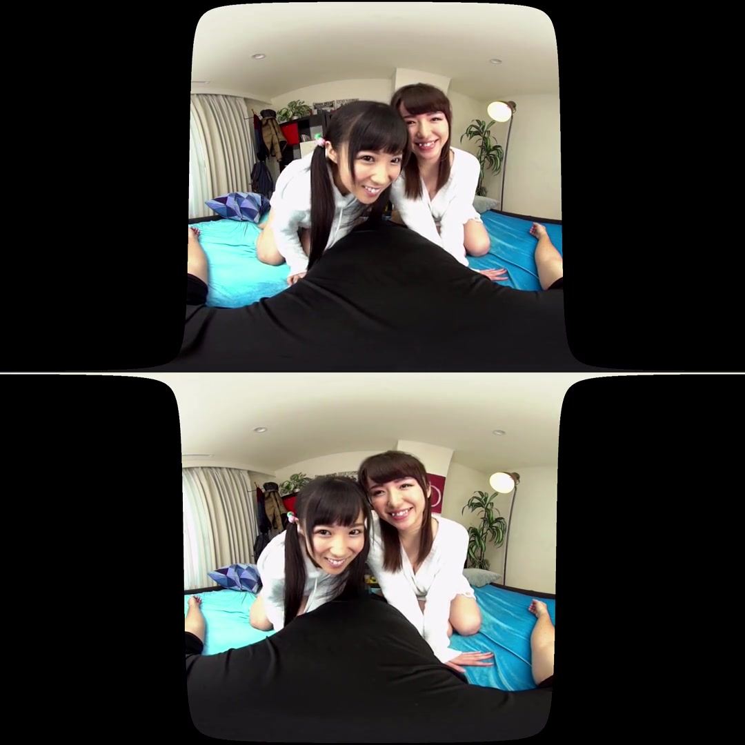 Noa Eikawa & Haruna Kawakita in Noa Eikawa and Haruna Kawakita Nonstop Blowjob While Looking Right At You - V1VR