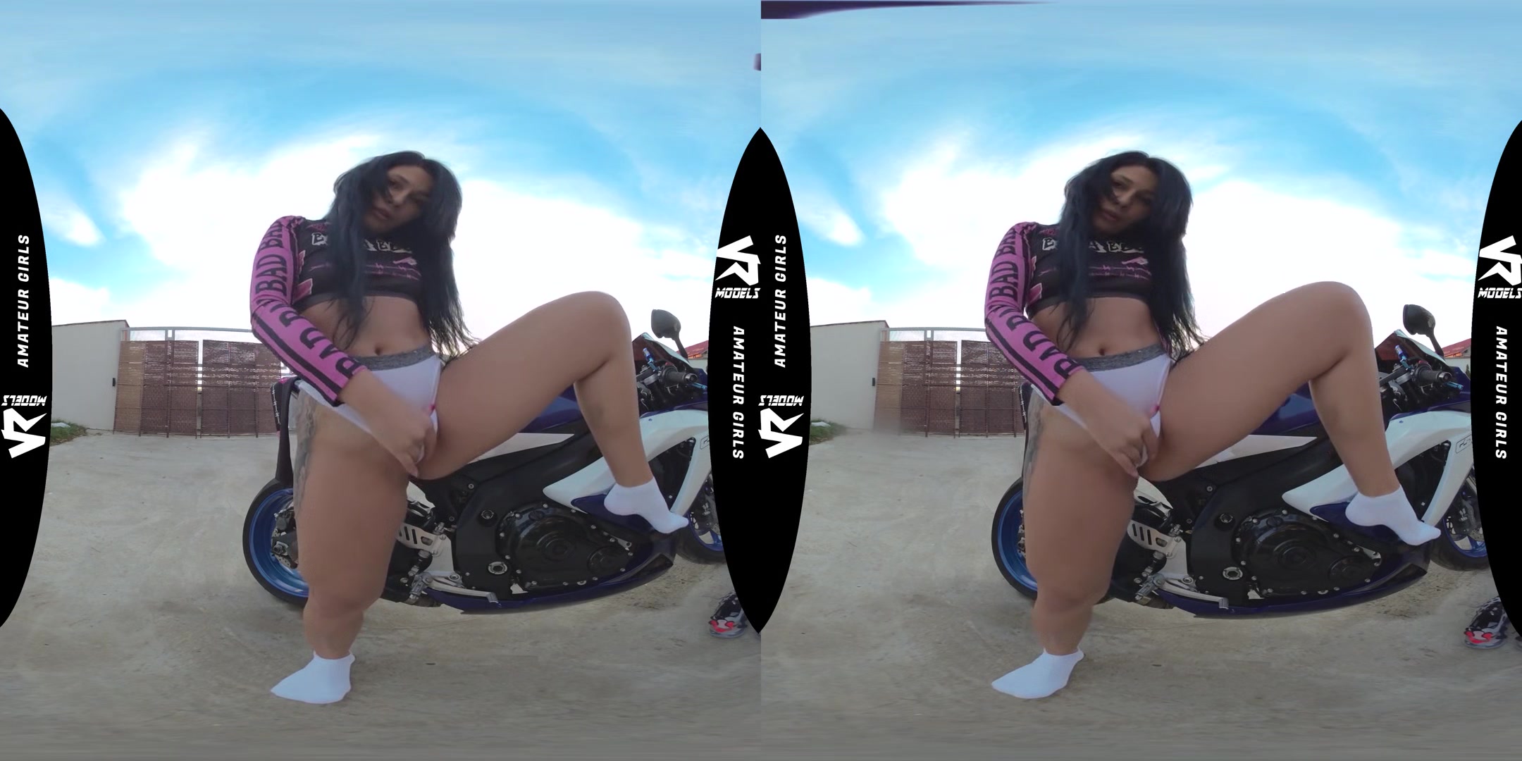 Squirt All Over My Bike - Amateur Solo Masturbation