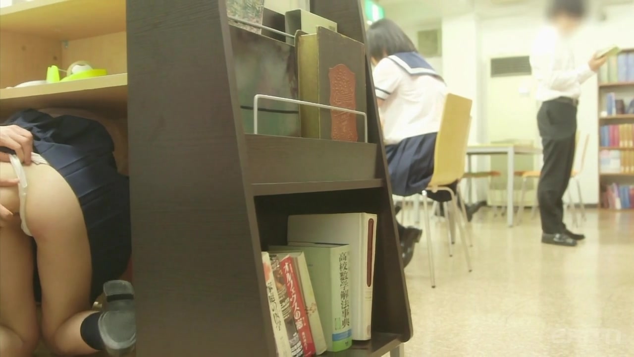 Azu Makoto in Azu Getting Kinky In A Silent Librairy - JapansTiniest