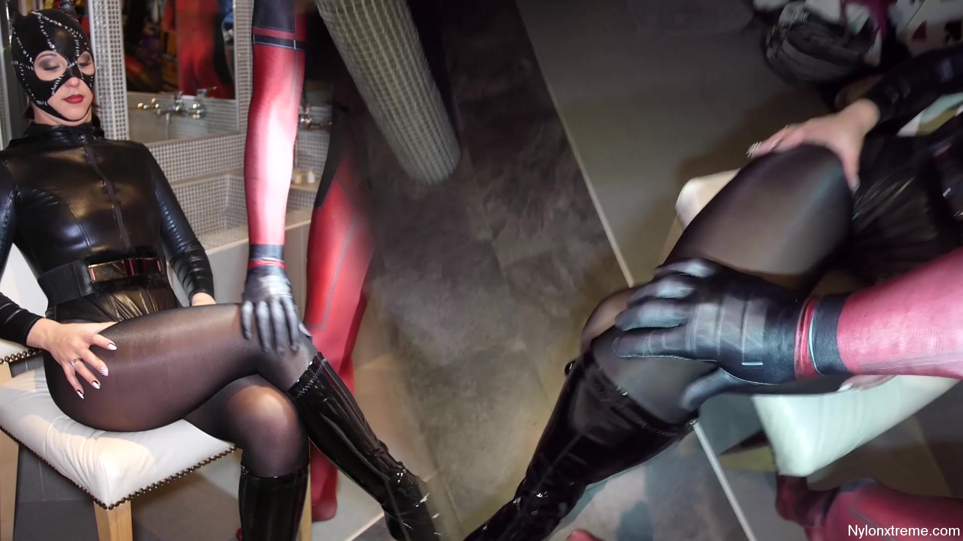108 Norah Luxia In Black Pantyhose Catwoman - Sex Movies Featuring Sexy Tights