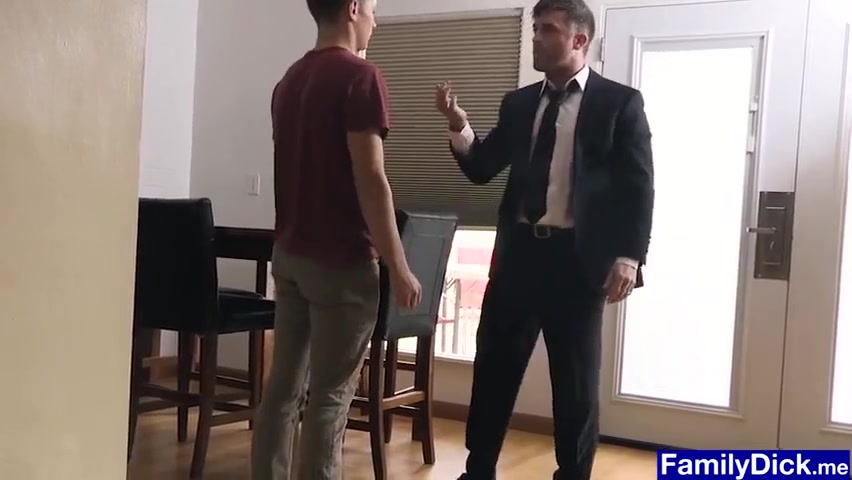 Stepdad Makes teen 18+ Wipe Off The Lube And Fucks Him Anal