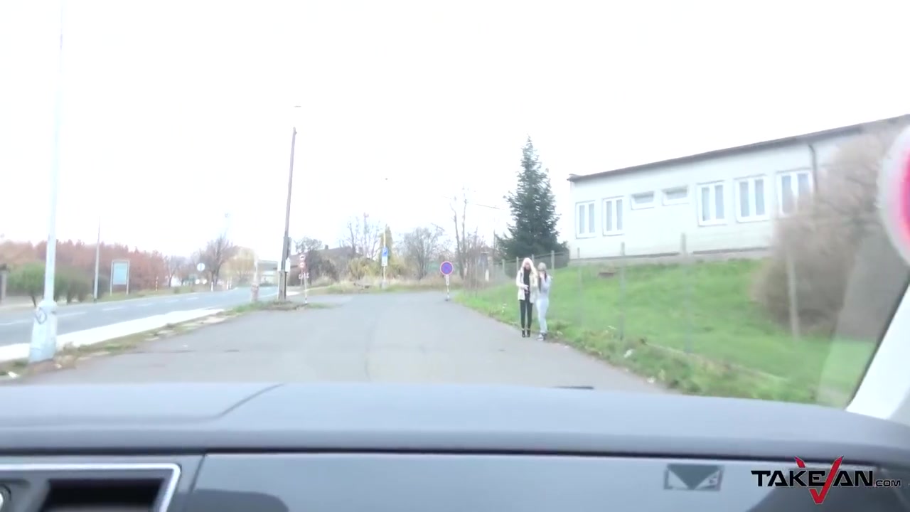 Horny Blonde Bitch Fucking In The Car