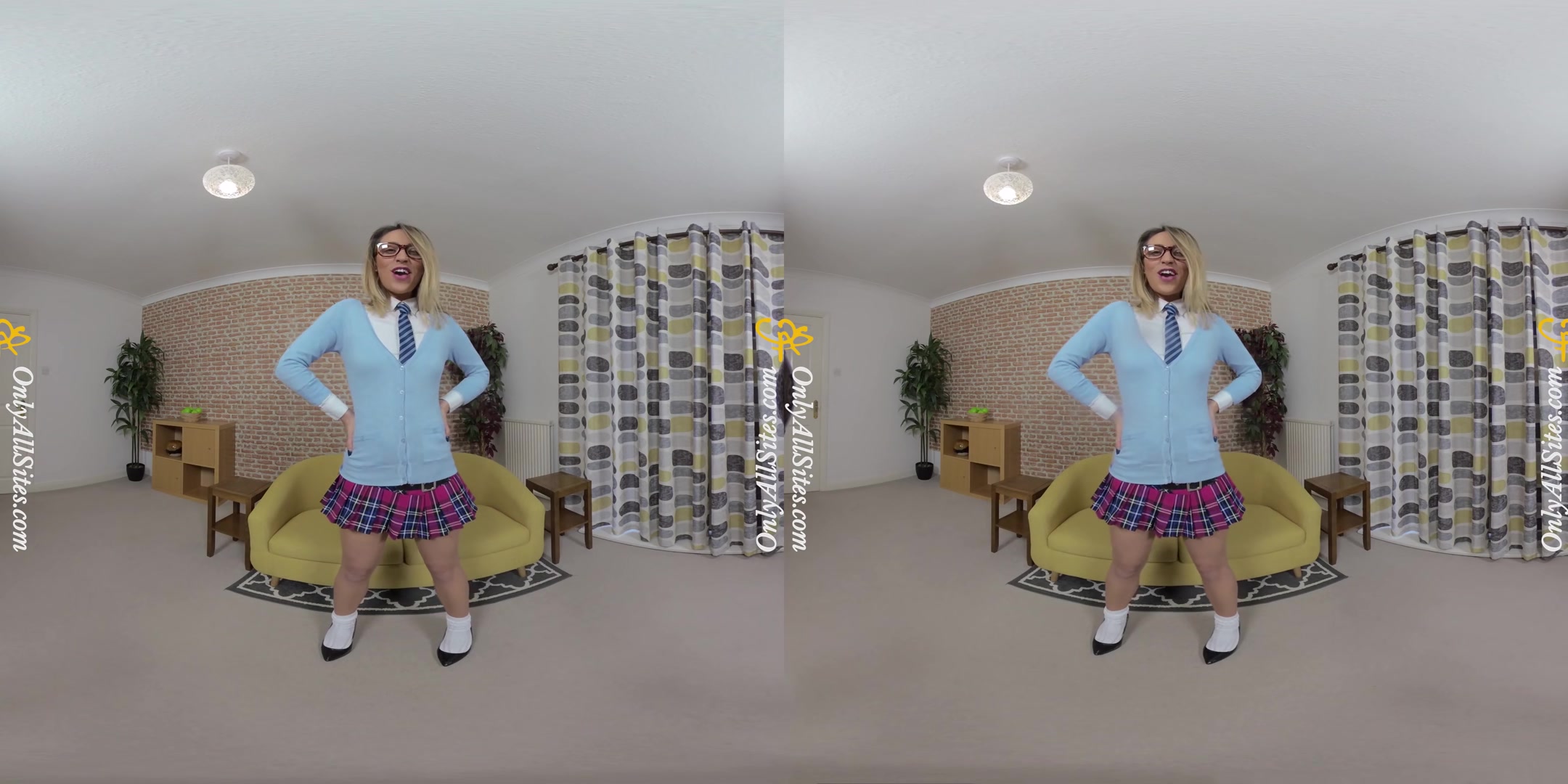 Samantha - Dirty Samantha Strips After Class - OnlyTease