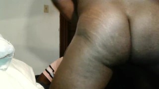 Jthreesomes fucking her big ebony ass deep
