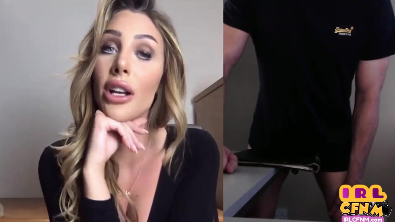 CFNM bigtitted nympho MILF teases stroking white guy
