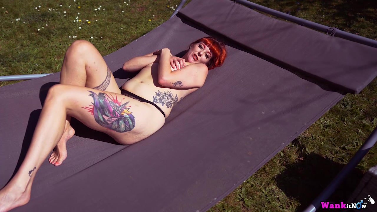 Auburn Fox - Cumming in The Garden:Pt1 - Sexy Videos - WankitNow
