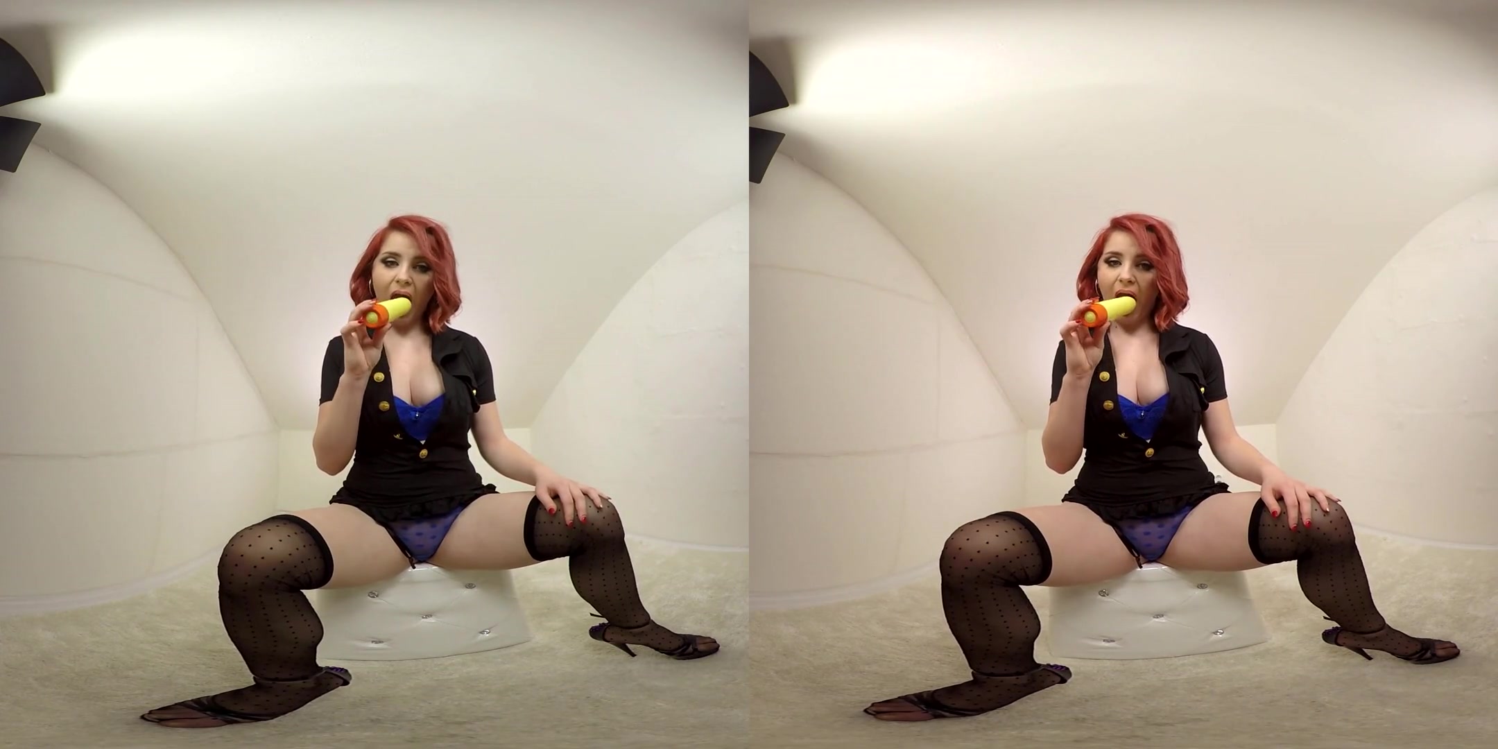 Anastasia Row in Redhead Anastasia Row Fucking Her Dildo - BravoModelsMedia